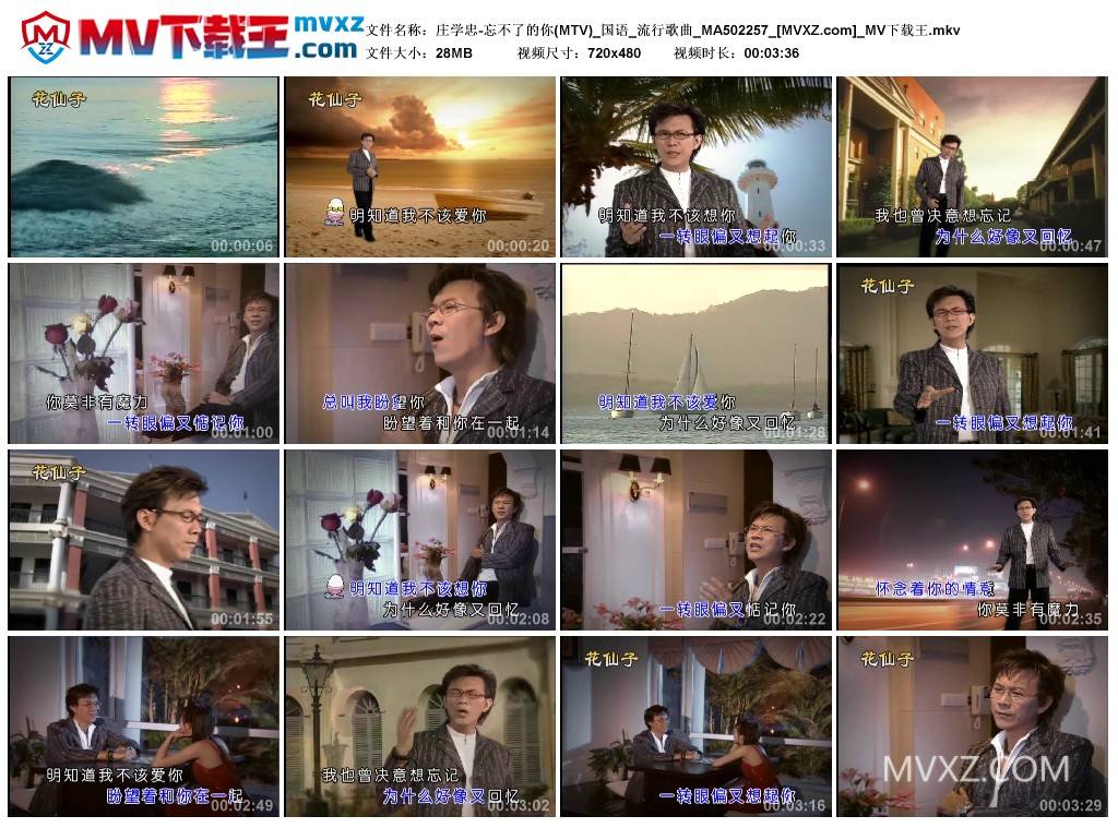 庄学忠-忘不了的你(MTV)_国语_流行歌曲_MA502257